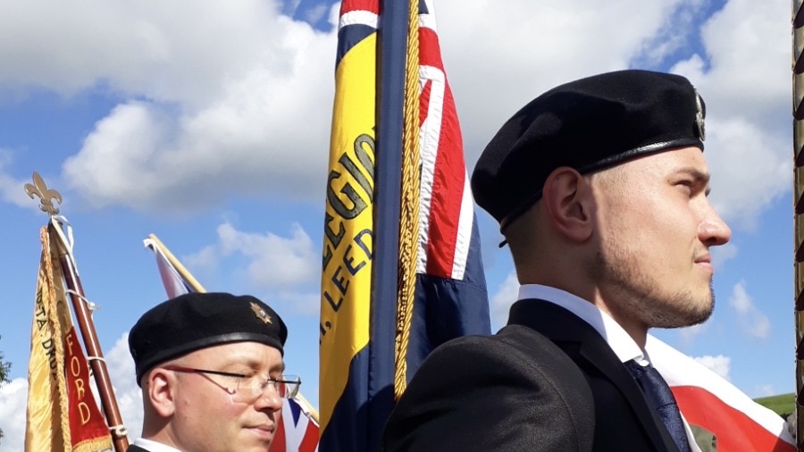 Photo of an event commemorating Polish soldiers who fought in the Second World War